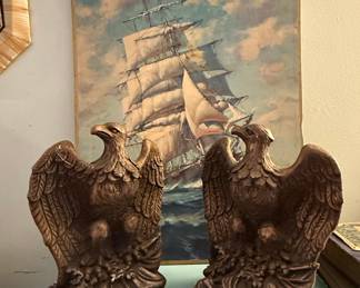 Cast Metal Eagles