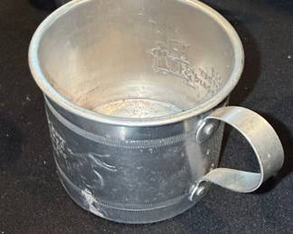 Aluminum Child's Cup with Nursery Rhyme Graphics