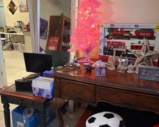 Desk and coffee table, end table