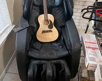 Massage Chair and Guitar