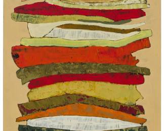 3223 Chase Langford (b. 1960) "Dagwood 19," 2012 Oil on panel Signed, titled, and dated, all verso: Chase Langford / Nov. 2012 36 x 14 in. Estimate: $400 - $600