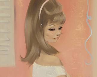 3052 Igor Pantuhoff (1911-1972) Lady in white Oil on canvas Signed lower right: Igor 24 x 20 in. Estimate: $500 - $700