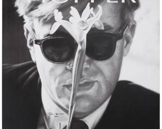 3115 After Dennis Hopper (1936-2010) "Andy Warhol," Exhibition poster for Ace Gallery, 2006 Offset lithograph on poster paper From the edition of unknown size Signed and dated left center: Denis Hopper / 2006 Image/Sheet: 48 x 32 in. Estimate: $400 - $600