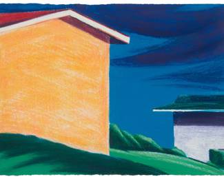 3364 Holly Weston (20th century) "Lost Home," 1987 Mixed media including pastel on paper Appears unsigned; titled and dated by repute Sheet: 11 x 15 in. Estimate: $500 - $700