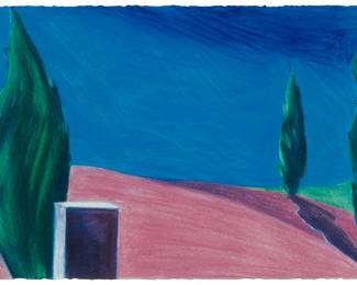 3059 Holly Weston (20th century) "Burying Memories," 1991 Mixed media including pastel and acrylic on paper Faintly signed and dated in pencil lower right: H. Weston '91; titled by repute Sheet: 11 x 15 in. Estimate: $500 - $700