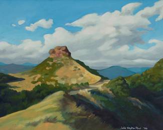 3164 Julie Dayton Paul (20th/21st Century) Mountains and clouds, 1996 Oil on canvas Signed lower right: Julie Dayton Paul '96 16 x 20 in. Estimate: $200 - $300