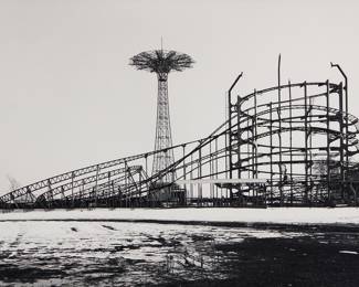 3232 Frank W. Gohlke (b. 1942) "Coney Island, New York," 1987 Gelatin silver print on paper From the edition of unknown size Unsigned on recto; signed, titled, and dated verso by repute Sight: 10 1/2 x 13 1/2 in. Estimate: $600 - $800