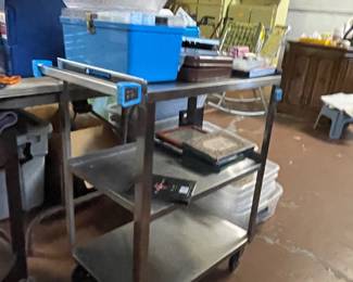 Stainless steel rolling cart!