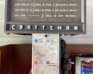 Detail of drill press
