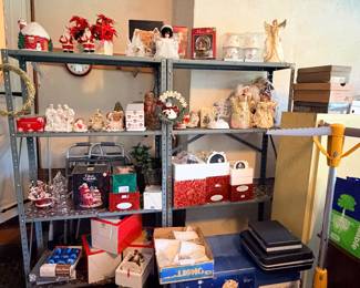 Christmas statues, light-ups, musical, snow globes