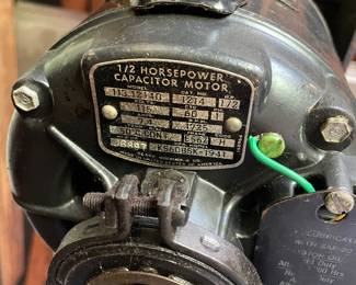 Detail of drill press motor plate