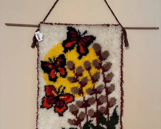 Vtg. Butterfly Wall Hanging