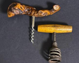 340 vintagewoodenhandlecorkscrews