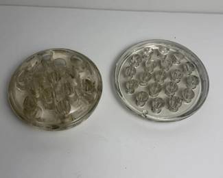 115 vintageglassfloralfrogs
