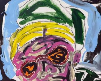 359 abstractacrylicexpressionistportrait