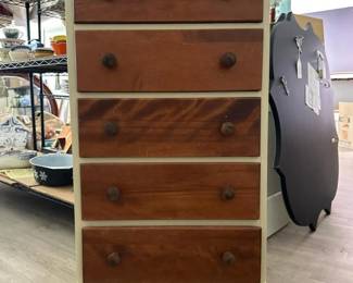 113 woodenchestofdrawerscreamandbrown
