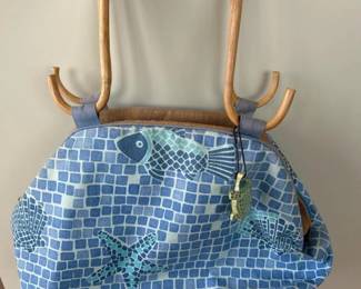 072 sunnsandbluemosaicsealifetotebag
