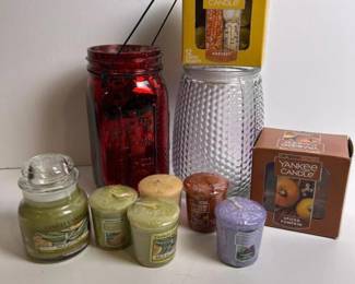 164 yankeecandlescentedcandlesandholder
