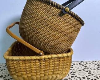 014 handwovenbasketswithwoodbasesandsw