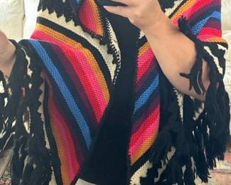069 vintagejackwinterknitponchowwester