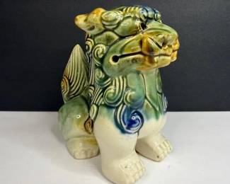 008 glazedceramicfoodogshilionfigurine