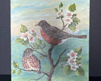 045 smallvintage8x10signedpaintingof