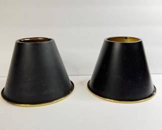 354 smallpairofbrassmcmlampshades