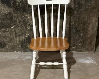 362 woodensidechairwithpaintedspindleb
