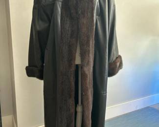 124 leatherandminktrimmedfulllengthcoa
