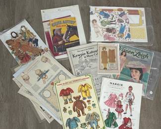 235 assortedvintagepaperdollsandcutout