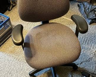 Brown Upholstered Office Chair