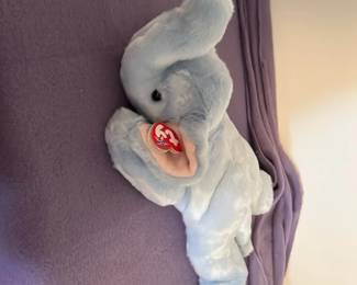 Ty Beanie Baby Blue Elephant