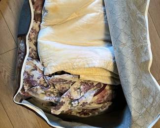 Fabric Storage Tote with Bedding