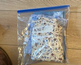 Mixed Knit Fabric Scrap Bag