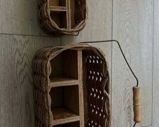 Wicker Gathering Basket Set