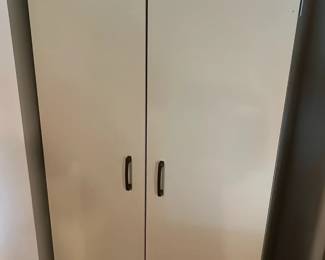 White Garage Storage Cabinet