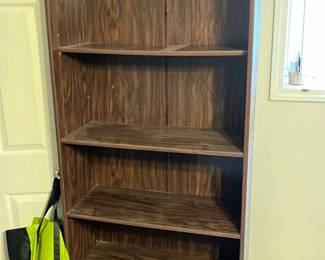 Tall Woodgrain Bookcase