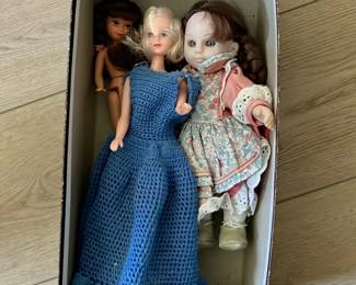 Boxed Lot of Three Dolls