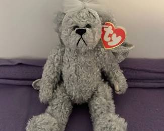 Ty Beanie Baby Gray Bear