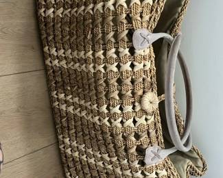 Woven Straw Market Tote