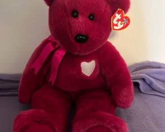 Ty Beanie Baby Red Heart Bear
