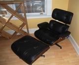 EAMES STYLE - HERMAN MILLER CHAIR AND OTTOMAN