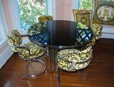VERSACE TABLE & CHAIRS