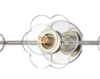 Hudson_Valley_Mitzi_Alexa_Light.png Hudson Valley Mitzi Alexa Light — 3-light vanity/bath fixture in Polished Nickel with scalloped glass shades. Dimmable, standard 120V dimmer compatible. Excellent condition.