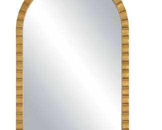 Uttermost_Dandridge_Gold_Arch_Mirror.png Uttermost Dandridge Gold Arch Mirror — Antique Gold Leaf finish, 38.75” high x 24” wide, flat mirror front. Excellent condition.