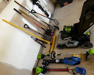 Yard Tools, Lawn Mower, Blower, Weed eater