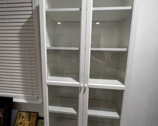 White Glass Door Ikea Billy bookcase