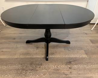 Ikea Ingatorp Black Extendable Kitchen table