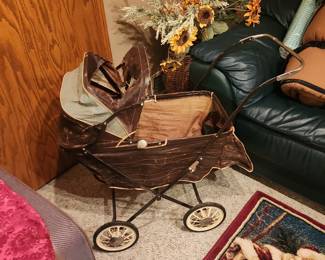 Antique baby stroller
