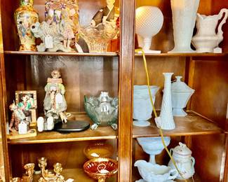 Milk Glass and other glass